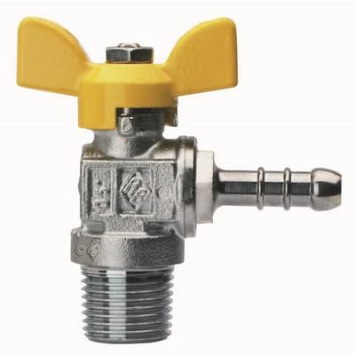 Valvola a Sfera per Gas a Squadra Filettatura Maschio Rb 1/2 x 13 DN 15 - 2