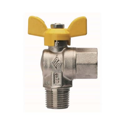 Valvola a Sfera per Gas a Squadra Fil M Attacco F Rb ½ x ½ DN 15 - 3