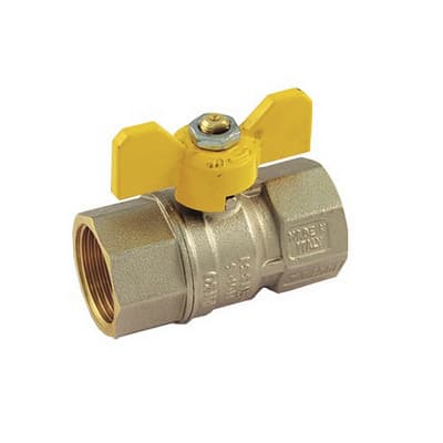 Valvola a Sfera per Gas FF con Leva Farfalla Tiemm 11 x 4 DN 30 - 2