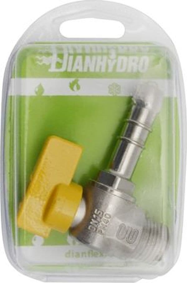 Rubinetto a Sfera Gas Squadra M Blister Faidf 1/2 x 14 Metano
