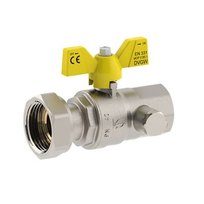 Valvola a Sfera per Gas Att Femmina Dado Girevole Fiv ¾ x 1 DN 20 - 2