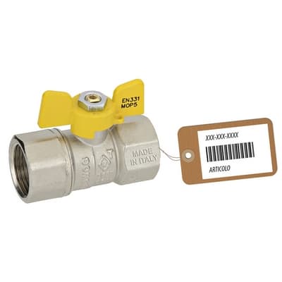 Valvola a Sfera Gas FF con Farfalla Mod Dakota F Faidf ½ DN 12 - 3
