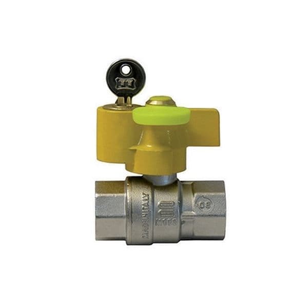 Valvola a Sfera Gas FF con Serratura Enolg 3/4 DN 20 – Enolgas