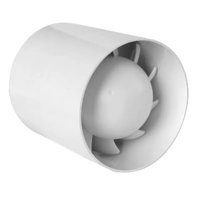 Aspiratore Elicoidale Cilindrico per Condotti First Bianco Ø 100 - 3