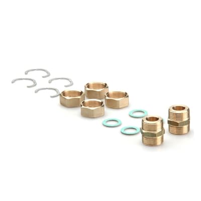 Set Collegamento Tubi Acciaio Corrugato per Twin Solar Tiemm DN 16 - 3