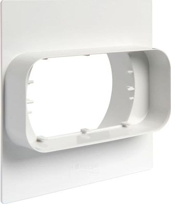 Placca per Passaggio a Muro da Tubo Tondo a Rettangolare First 120 mm x 60 - 3