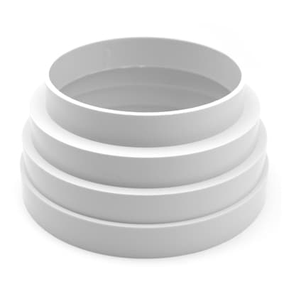 Cono di Riduzione MF in ABS 100 a 125MM per Tubo Non Bicchierato First - 3