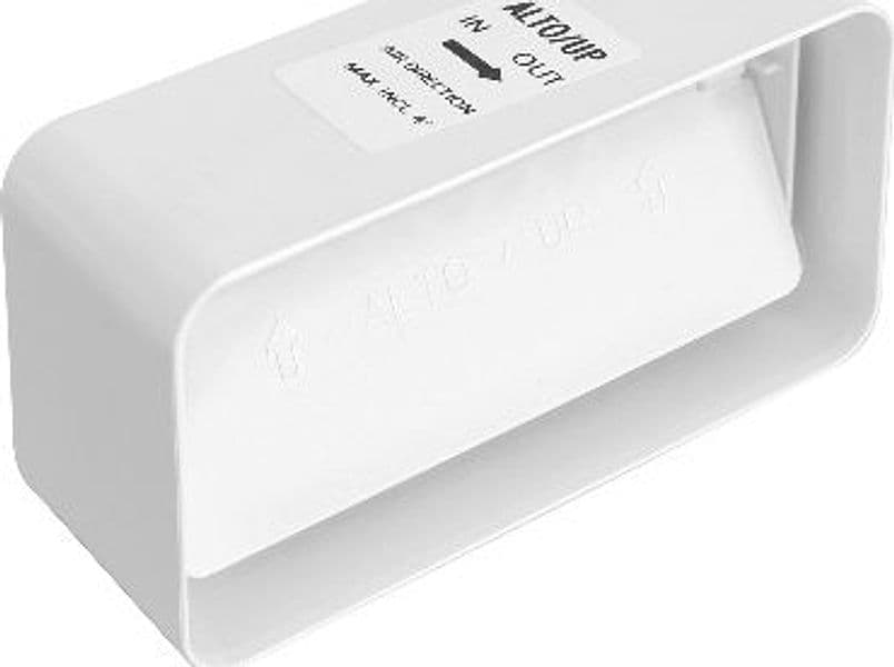 Giunto per Tubi Rettangolari in ABS con Valvola First 120 mm x 60 - 3