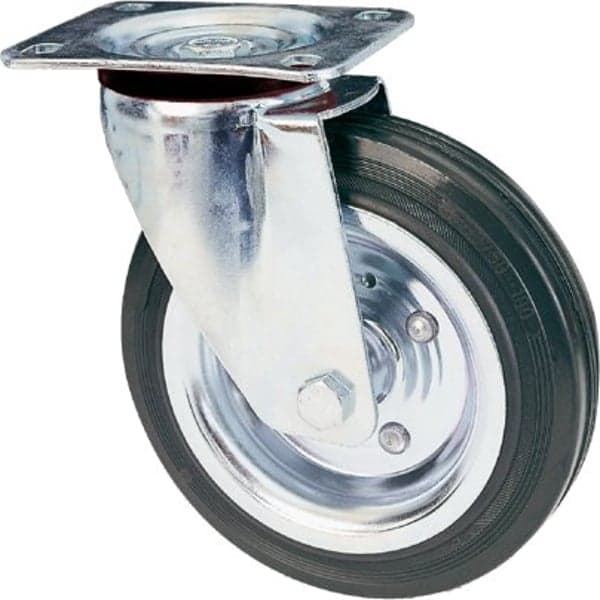 Ruota Industriale Girevole Ideal Star 80 mm Portata 60 kg - 3