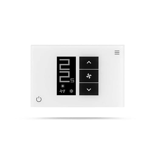 Cronotermostato Smart Diamond Wifi Fancoil Seitr Bianco - 2