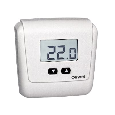 Termostato Elettronico da Parete ET05 Cewal Bianco - 3