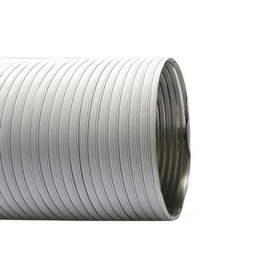 Tubo Flessibile in Alluminio Preverniciato Lunghezza 3 m Dk Ø 80 - 3