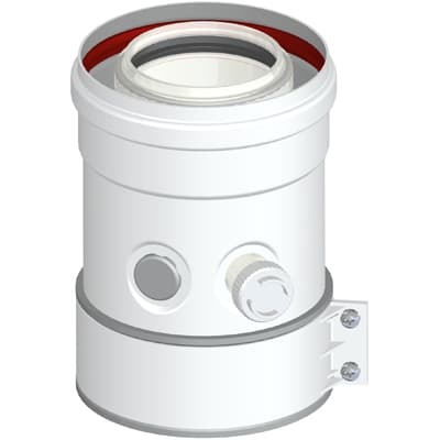 Partenza Verticale Coassiale M F DN 60 x 100 PV3 Stabi Ø 60 x 100 - 3