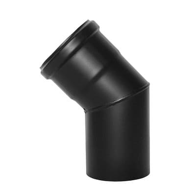 Curva a 45 ° Pellet Smaltato Dk Ø 80 - 3