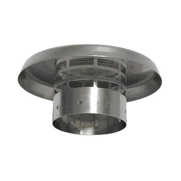 Cappello in Acciaio INOX Lucido Ø 80 Stabi - 3