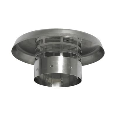 Cappello in Acciaio INOX Lucido Ø 80 Stabi - 3