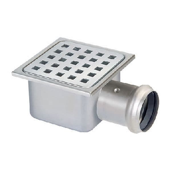 Piletta Scarico in Acciaio INOX Dh 105 x 105 H 62 mm - 3