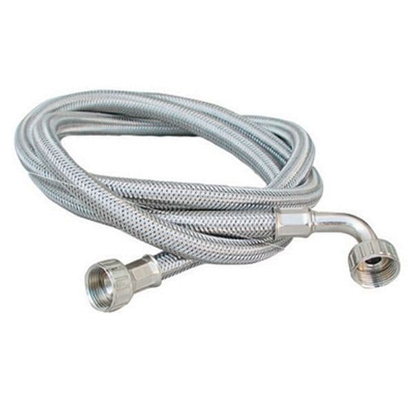 Tubo Carico Lavatrice INOX con Curva Dh 2 m - 3