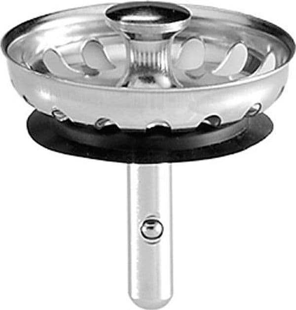 Tappo Cestellino INOX Dm 52 Mod Lux per Piletta Scarico Dh - 3