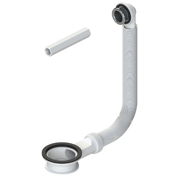 Troppo Pieno per Lavabo con 2 Guarn Dh 11 x 4 x Ø 63 - 3