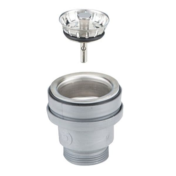 Piletta Basket Mini per Lavelli INOX e Sintetici con Foro di Scarico Ø 60 - 7