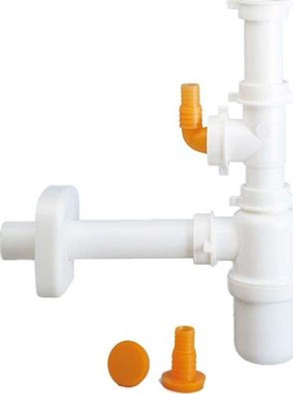Sifone Scarico a Bottiglia per Lavello 1V Lira 11 x 2 Ø 40 1 Vasca - 4