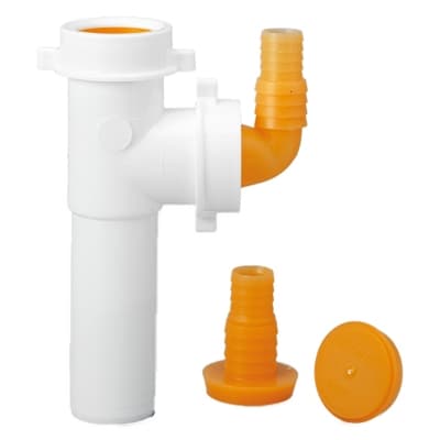 Raccordo 2 Vie Ø 40 con Attacco Lavatrici e Lavastoviglie 120MM Lira Ø 40 x - 4