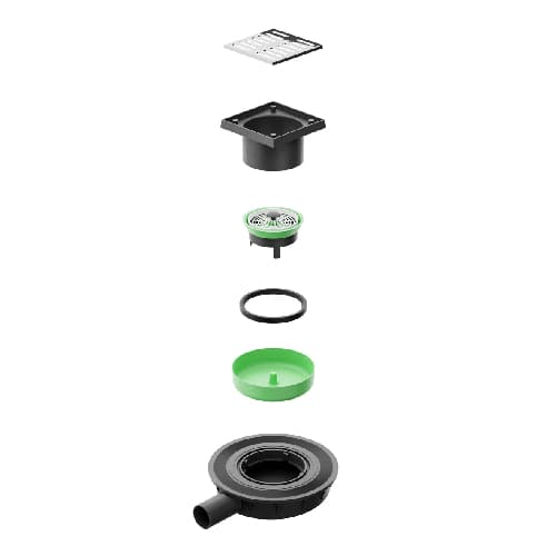 Piletta Mini Drain Scarico Pavimento Ultra Bonom Sca Ø 40 H 45 10 mm x 10 - 2