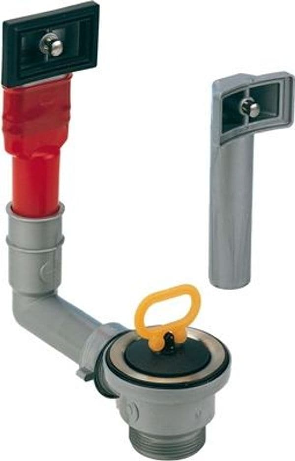 Piletta Scarico Tp Rettangolare Universale per Lavello con Foro Dm 60 Lira - 5