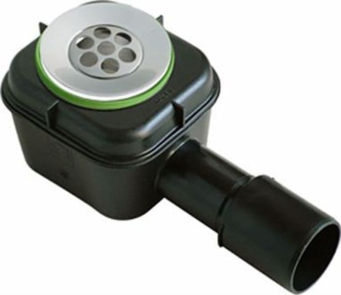 Pozzetto Sifonato PVC Mod Splash Nero per Piatti Doccia Bonom Flangia Ø 80 - 2
