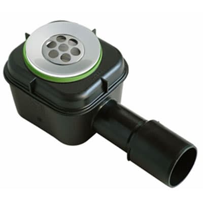 Pozzetto Sifonato PVC Mod Splash Nero per Piatti Doccia Bonom Flangia Ø 80 - 2