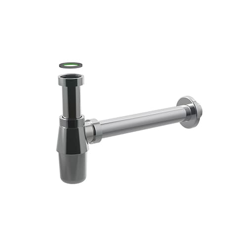 Sifone Scarico a Bottiglia Bottle in Ottone Bonom 11 x 4 x 32 - 2