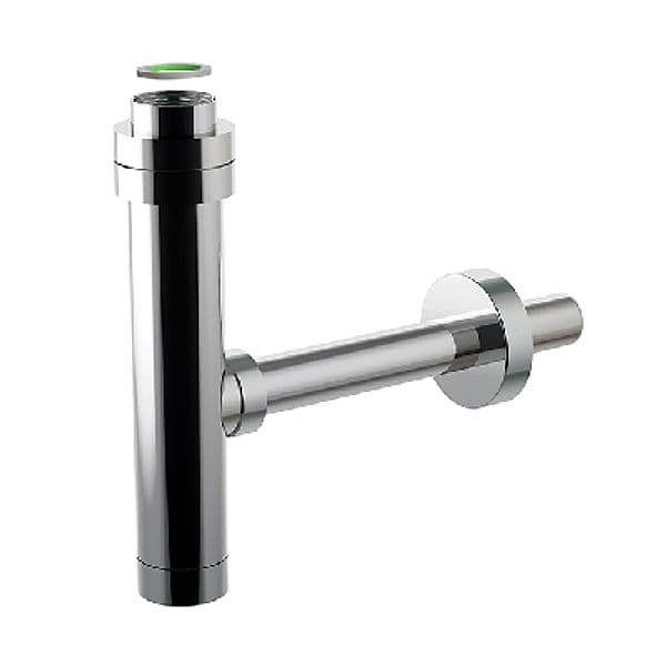 Sifone Scarico Minim All con Flangia in ABS Cromato Bonom 11 x 4 - 2