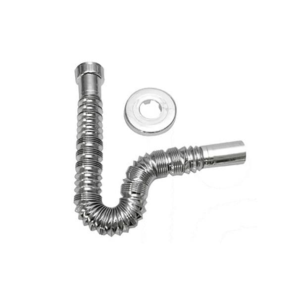 Tubo Estensibile Magikone Cromato con Rosone Bonom 1 1/2 x 40 - 2