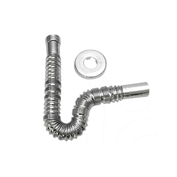 Tubo Estensibile Comprimibile Cromato con Rosone Gopla 1 x 32 - 3