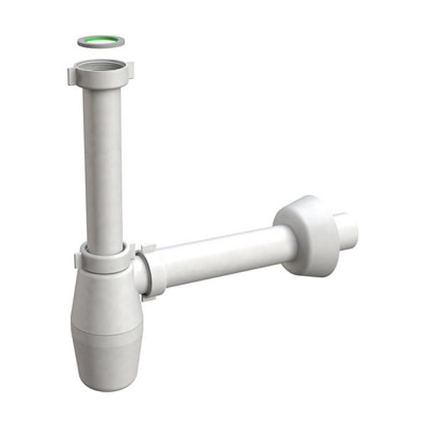 Sifone Scarico a Bottiglia Tedesco in PP Bonom 11 x 4 x Ø 40 mm - 2