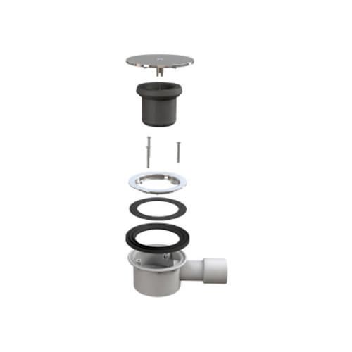 Piletta Scarico per Piatti Doccia Trigono INOX Bonom Ø 90 - 3