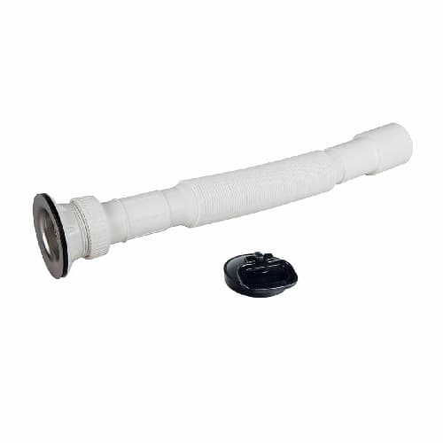 Tubo Estensibile con Piletta Scarico Cr 11 x 4 Uscita 32 a 40 Pil Ø 65 - 2
