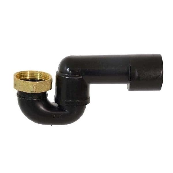 Sifone Scarico Vasca Snodato in Phed con Dado in Ottone Ghidi 11 x 2 - 3