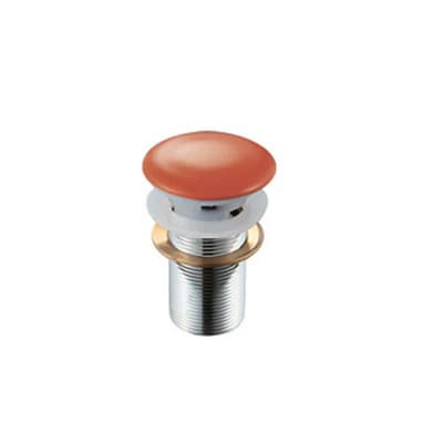 Piletta Scarico Click Clack Lavabo Fancy Senza Troppo Dh Rosso Mattone - 4