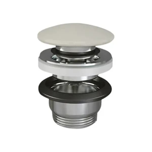 Piletta Scarico Lavabo Click Clack Feeling Senza Rak Tappo Beige Opaco - 4