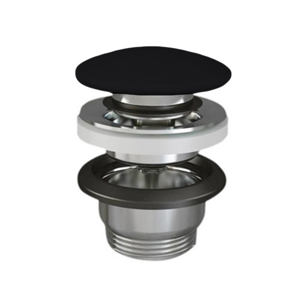 Piletta Scarico Lavabo Click Clack Feeling Senza Rak Tappo Nero Opaco - 4