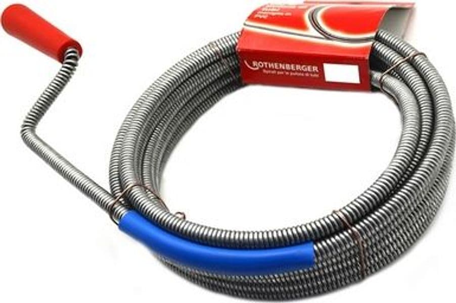 Disotturatore Sturatubi Spirale con Manovella Rothe 5,00 m x 9 mm - 3