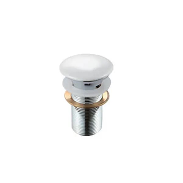 Piletta Scarico Click Clack Lavabo Fancy con Troppo Pieno Dh Bianco - 4