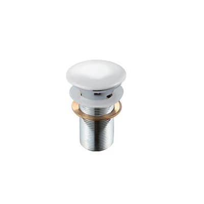 Piletta Scarico Click Clack Lavabo Fancy con Troppo Pieno Dh Bianco - 4