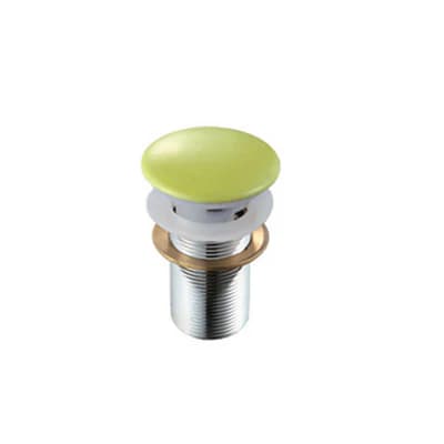 Piletta Scarico Click Clack Lavabo Fancy con Troppo Pieno Dh Verde Mela - 2
