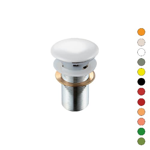 Piletta Scarico Click Clack Lavabo Fancy Senza Troppo Pieno Dh Giallo - 3