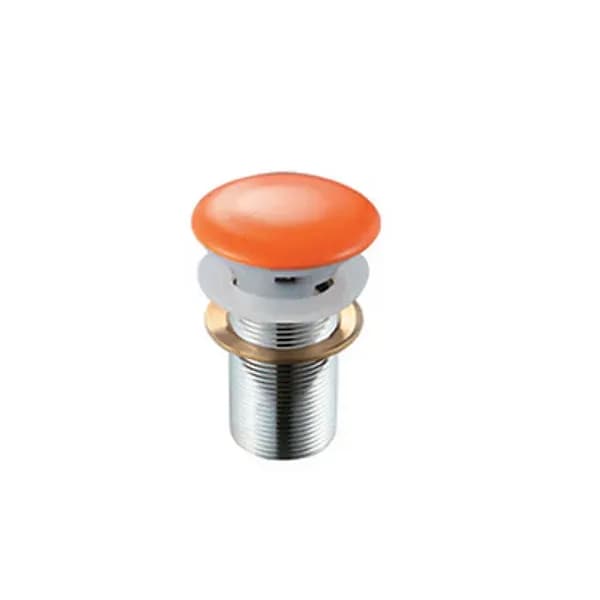 Piletta Scarico Click Clack Lavabo Fancy con Troppo Pieno Dh Arancio - 4