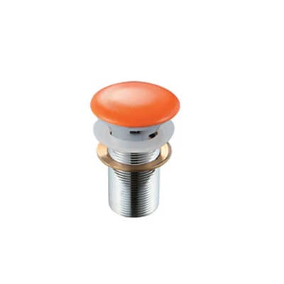 Piletta Scarico Click Clack Lavabo Fancy con Troppo Pieno Dh Arancio - 4