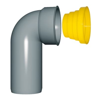 Curva Tecnica Prolunga C Tappo Protezione Nicol Ø 40 x 46 - 2